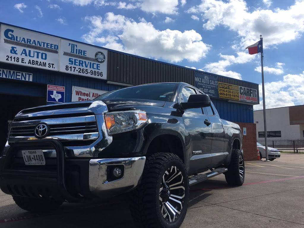 Guaranteed Tire & Auto Service | 2118 E Abram St, Arlington, TX 76010, USA | Phone: (817) 265-9896