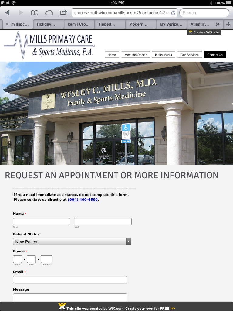 Mills Primary Care & Sports Medicine- A Division of St. Vincent | 8075 Gate Pkwy W #202, Jacksonville, FL 32216, USA | Phone: (904) 400-6500