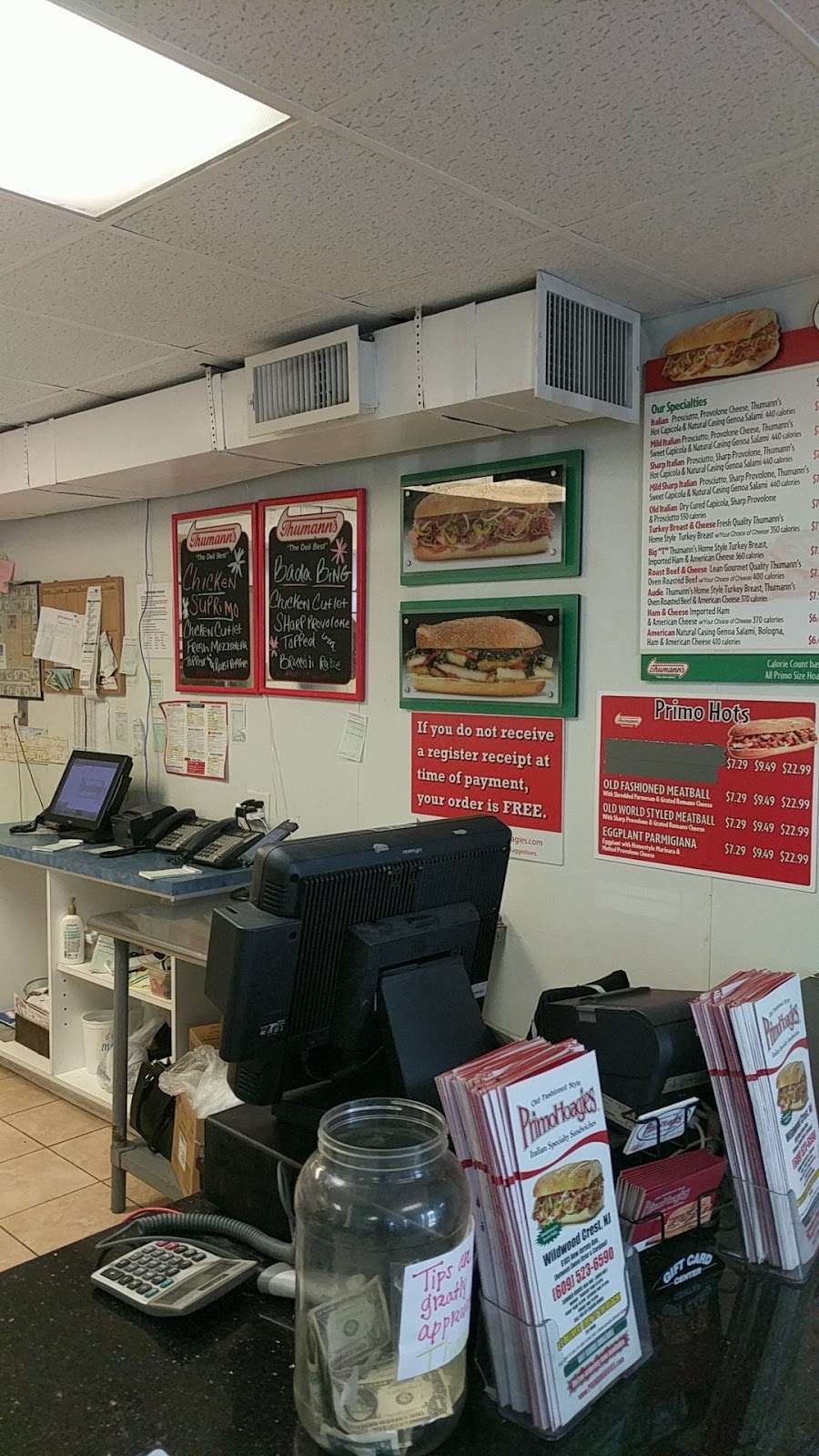 Primo Hoagies | 6105 New Jersey Ave, Wildwood Crest, NJ 08260 | Phone: (609) 523-6590