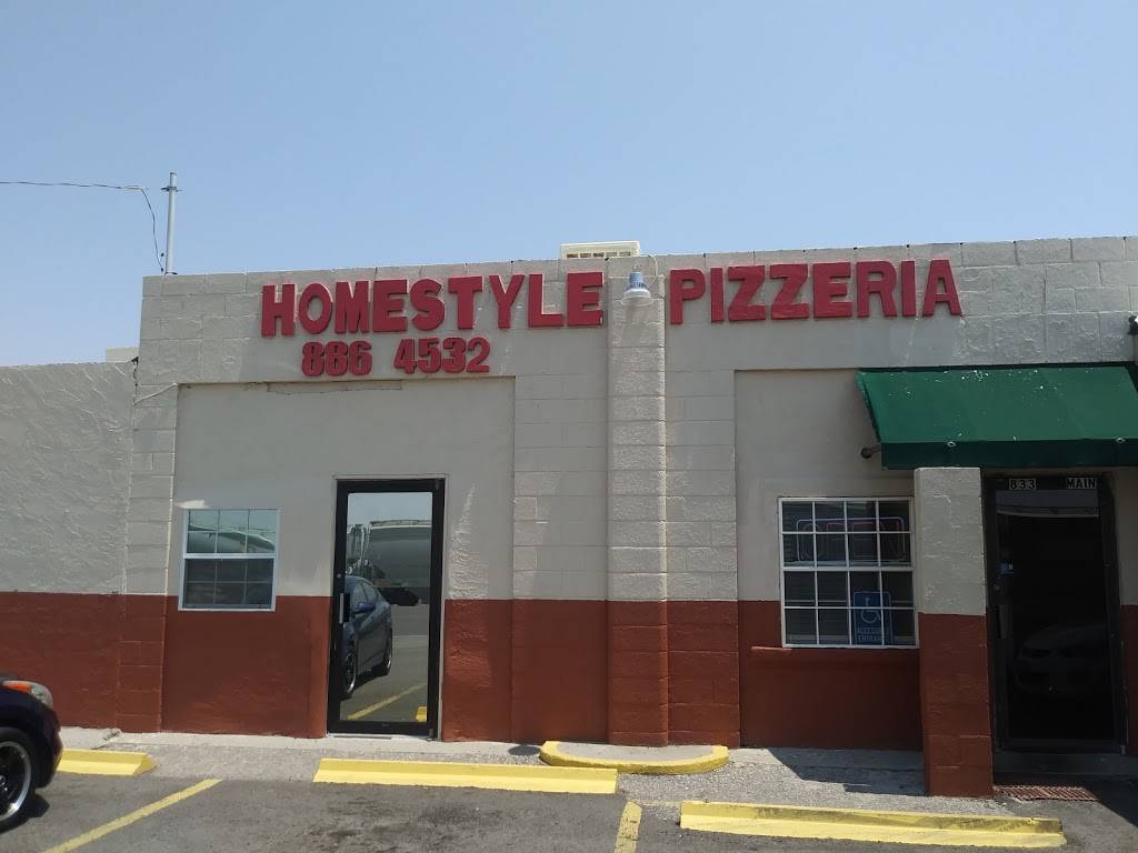 Homestyle Pizzeria | 833 S Main St, Anthony, TX 79821, USA | Phone: (915) 886-4532