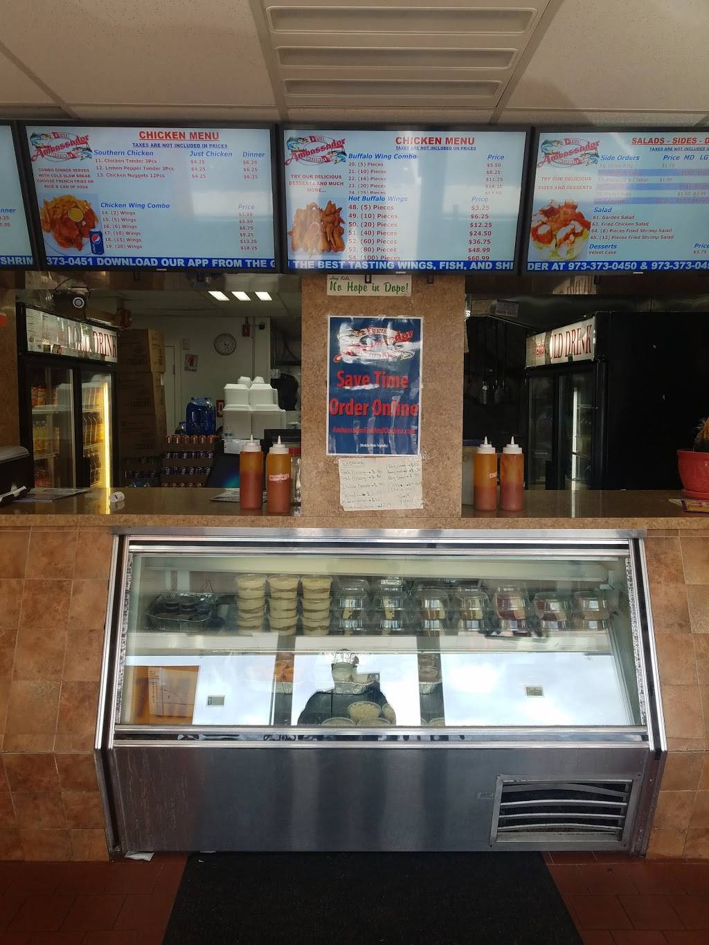 Ambassador Fish & Chicken | 1316 Springfield Ave, Irvington, NJ 07111, USA | Phone: (973) 373-0450