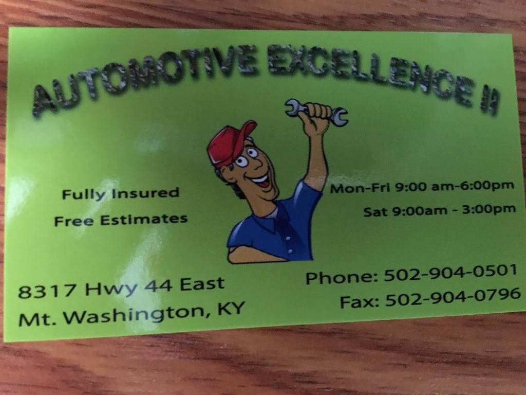 Automotive Excellence | 8317 KY-44, Mt Washington, KY 40047, USA | Phone: (502) 904-0501