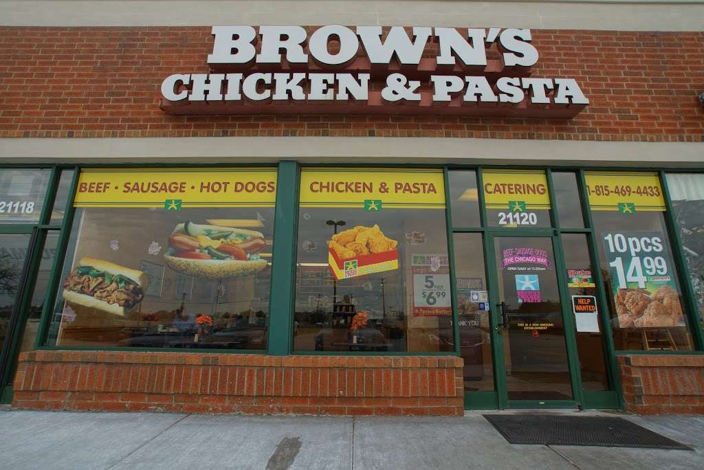 Browns Chicken & Pasta | 21120 South La Grange Road, Frankfort, IL 60423, USA | Phone: (815) 469-4433