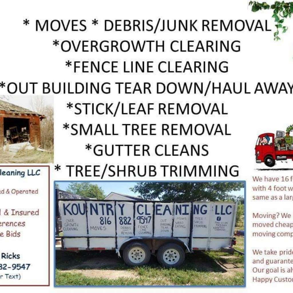 Kountry Cleaning LLC | 35191 W Hwy U, Rayville, MO 64084, USA | Phone: (816) 882-9547