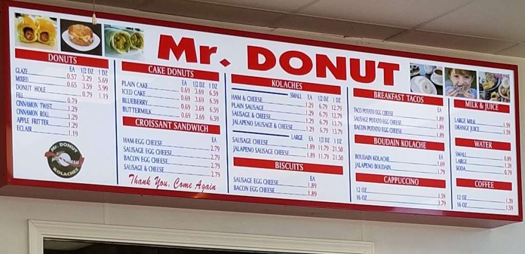 Mr Donuts and Kolaches | 11411 Windfern Rd suite 350, Houston, TX 77064 | Phone: (281) 890-5188