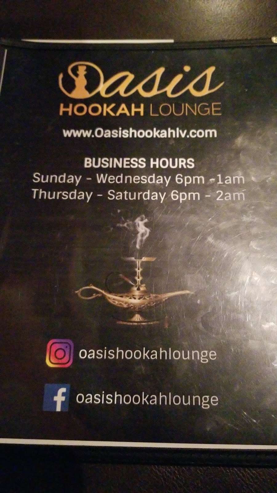 Oasis Hookah Lounge | 467 E Silverado Ranch Blvd #130, Las Vegas, NV 89183 | Phone: (702) 490-4642