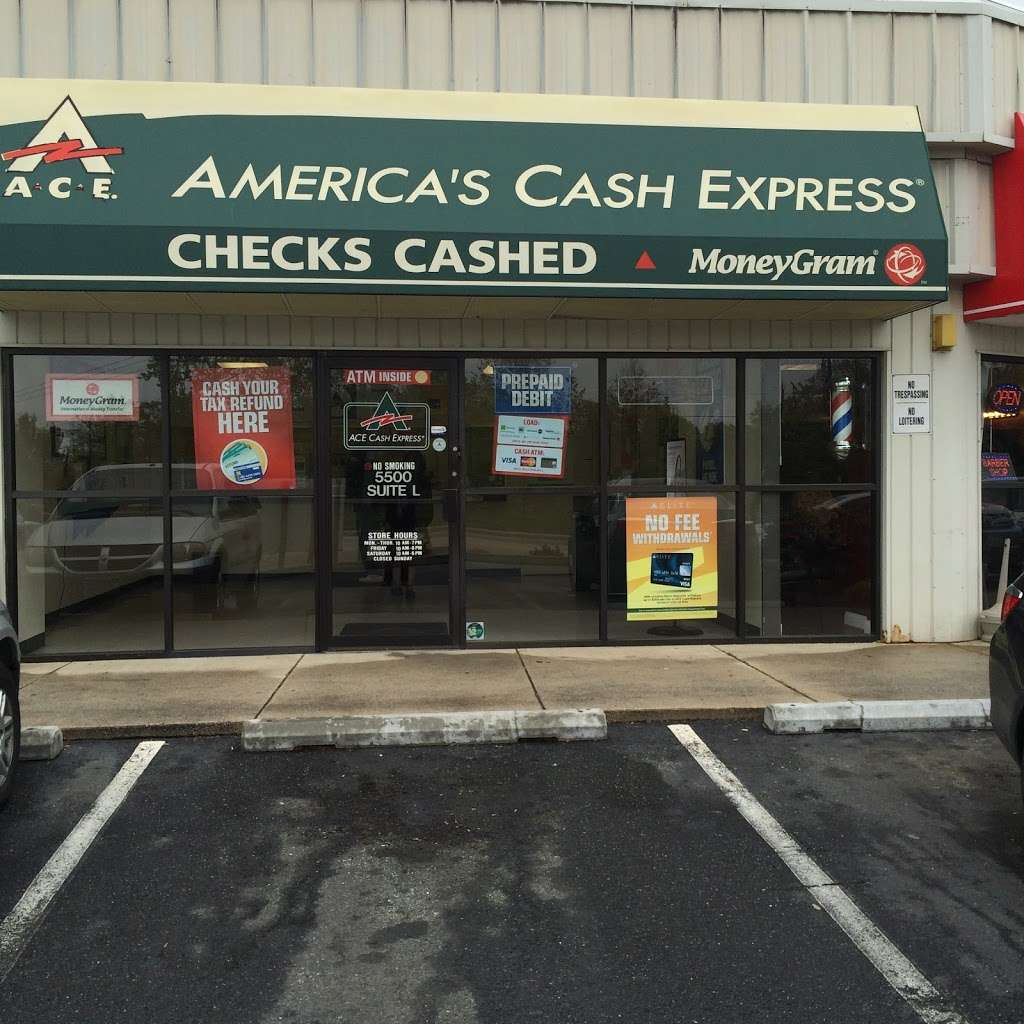 ACE Cash Express - ATM | 5500 Sinclair Ln Ste L, Baltimore, MD 21206, USA | Phone: (410) 325-1514