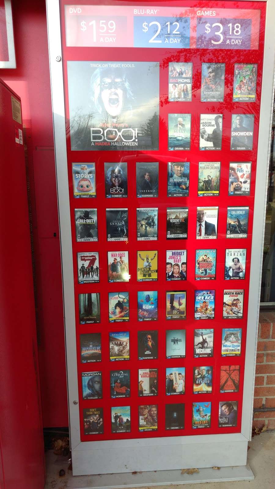 Redbox | 11922 Main St, Libertytown, MD 21762, USA | Phone: (866) 733-2693