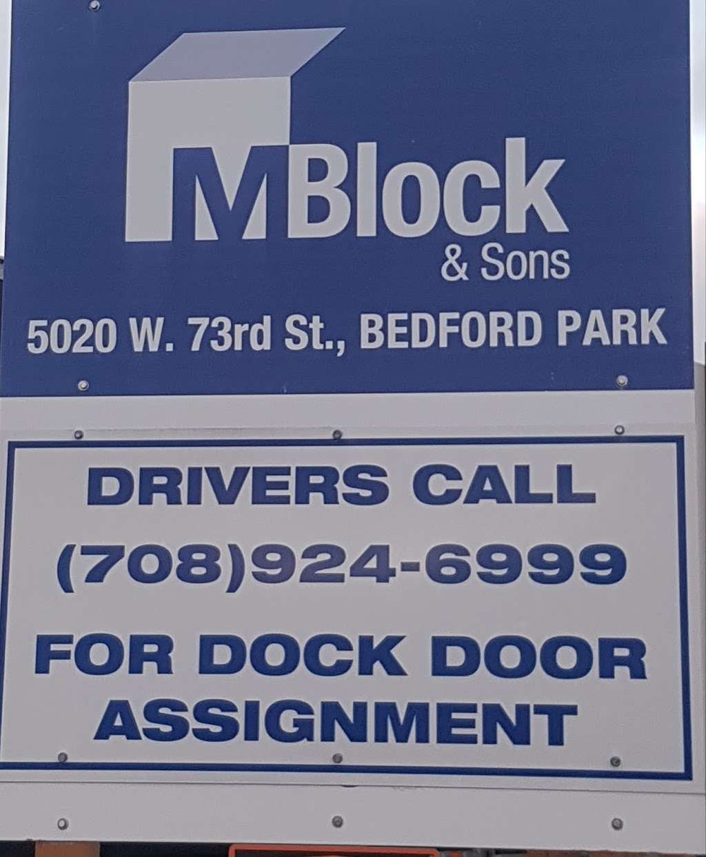 M. Block and Sons | 5020 W 73rd St, Bedford Park, IL 60638, USA | Phone: (708) 728-8400