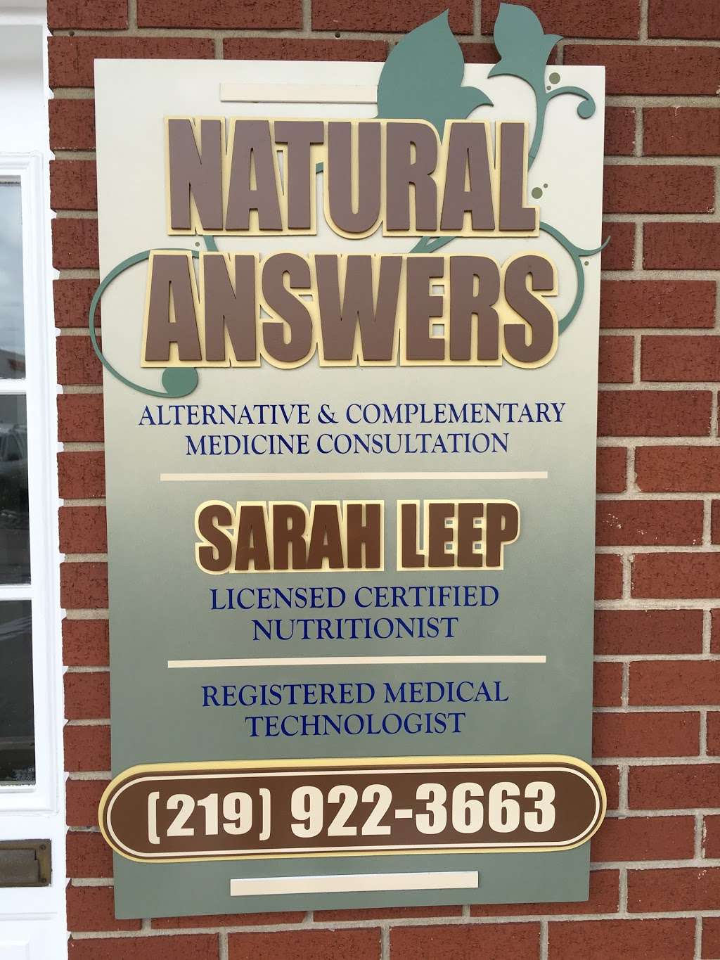 Natural Answers | 2300 Ramblewood Dr c, Highland, IN 46322, USA | Phone: (219) 922-3663