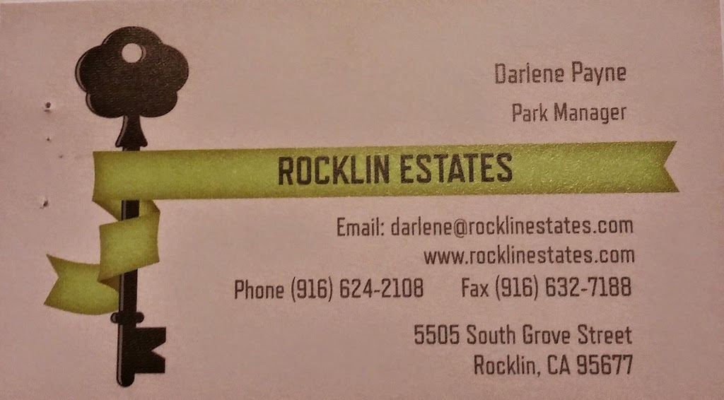 Rocklin Estates MHP & Sigrist Homes | 5505 S Grove St, Rocklin, CA 95677, USA | Phone: (916) 624-2108