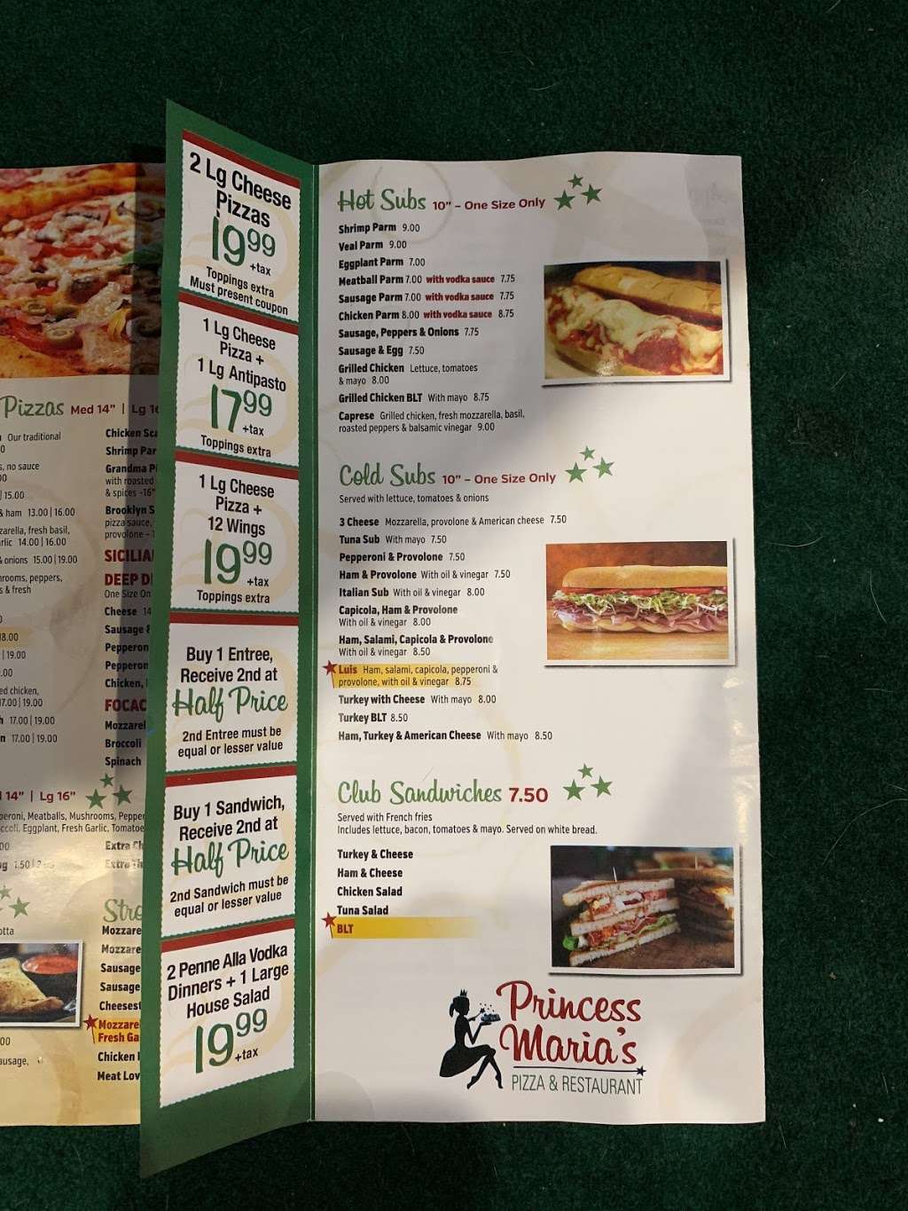 Princess Marias pizza | 900 Union Ave, Union Beach, NJ 07735, USA | Phone: (732) 264-1710