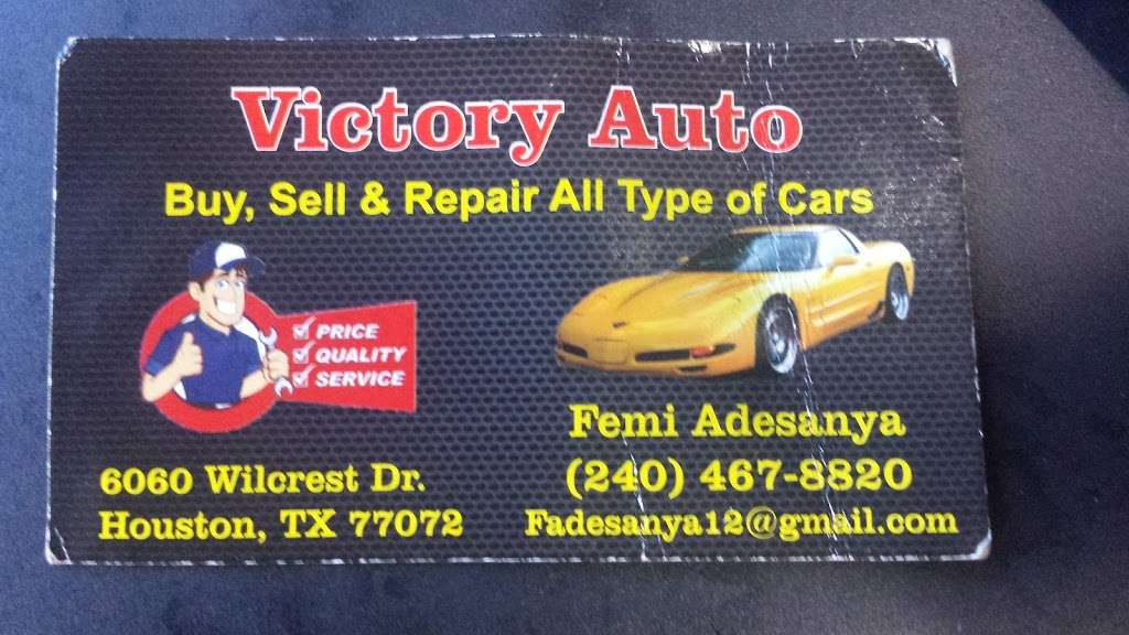 Victory Auto | 6060 Wilcrest Dr, Houston, TX 77072, USA | Phone: (240) 467-8820