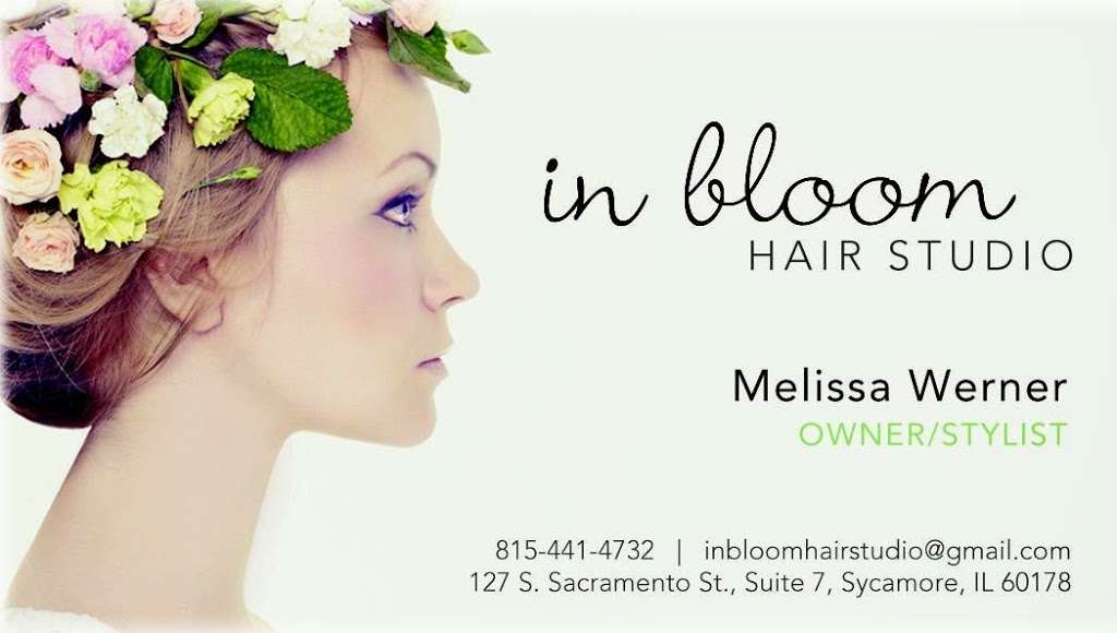 In Bloom Hair Studio | 127 S Sacramento St, Sycamore, IL 60178, USA | Phone: (815) 441-4732