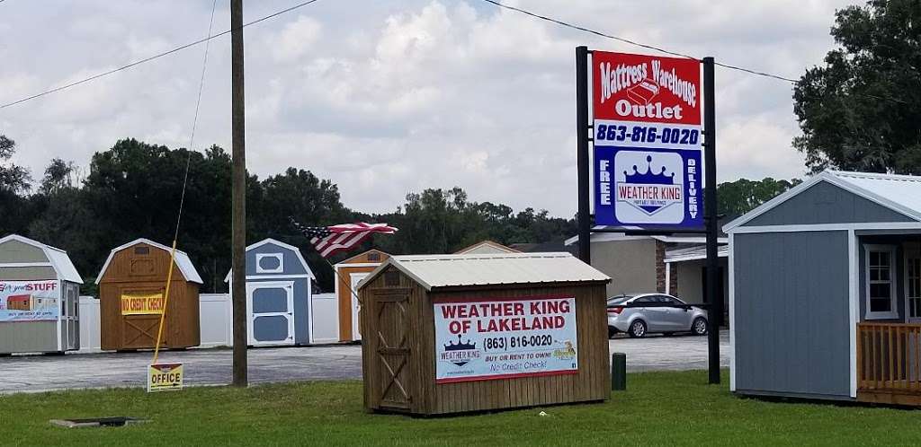 Mattress Warehouse Outlet and Weather King Sheds Of Lakeland | 8025 US Hwy 98 N, Lakeland, FL 33809 | Phone: (863) 816-0020