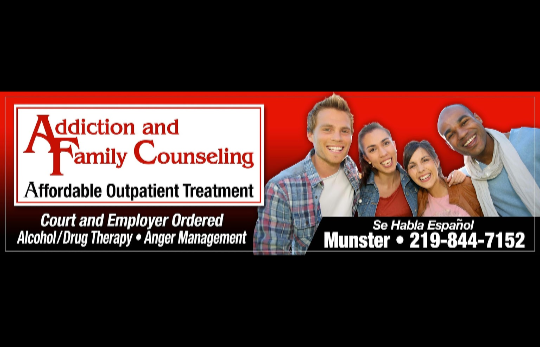 Addiction and Family Counseling Inc. | 7550 Hohman Avenue 1200B, Munster, IN 46321 | Phone: (219) 844-7152