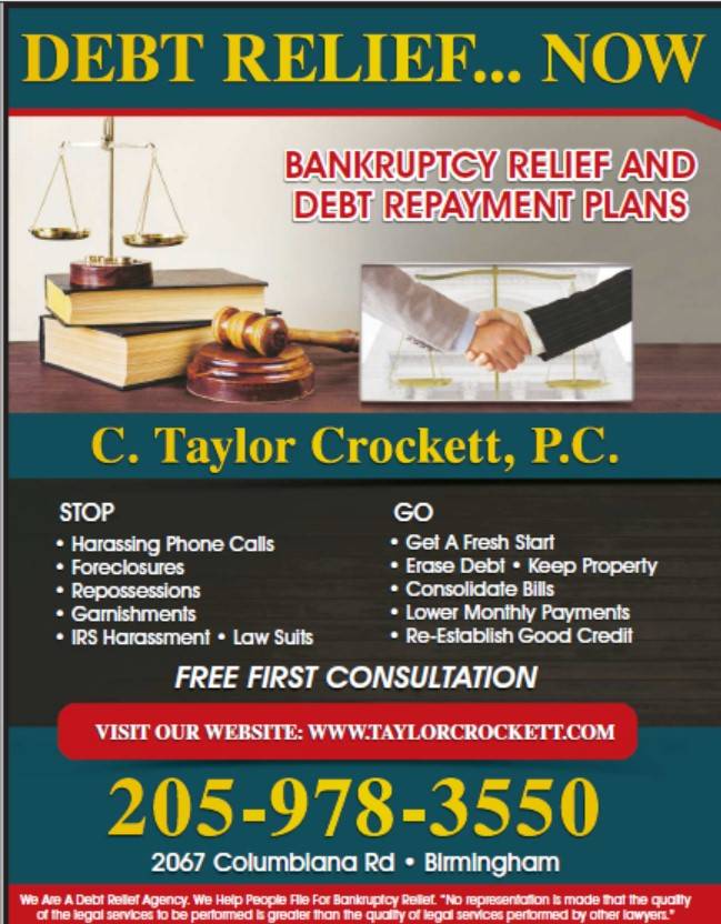 C Taylor Crockett PC | 2067 Columbiana Rd, Birmingham, AL 35216 | Phone: (205) 978-3550