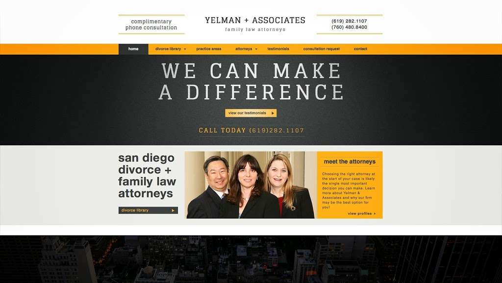 Yelman & Associates | 3333 Camino del Rio S #140, San Diego, CA 92108, USA | Phone: (619) 282-1107