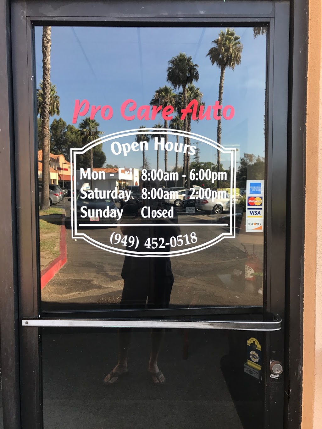 Pro Care Auto | 27220 La Paz Rd # B, Mission Viejo, CA 92692, USA | Phone: (949) 452-0518