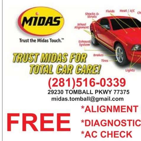 MIDAS TOTAL CAR CARE | 29230 Tomball Pkwy, Tomball, TX 77375, USA | Phone: (281) 516-0339