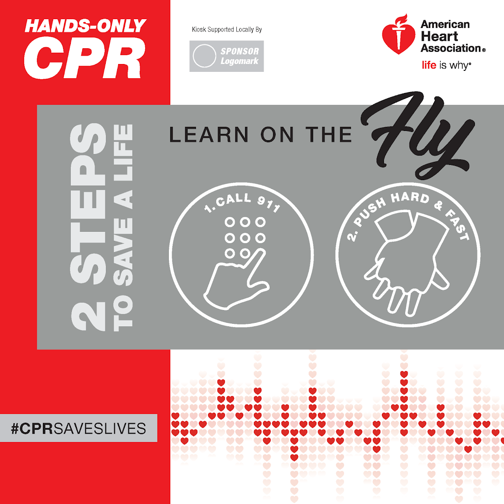 Hands-Only CPR Training Kiosk | 7800 Col. H. Weir Cook Memorial Dr, Terminal A, Gate 8, Indianapolis, IN 46241 | Phone: (214) 706-1276