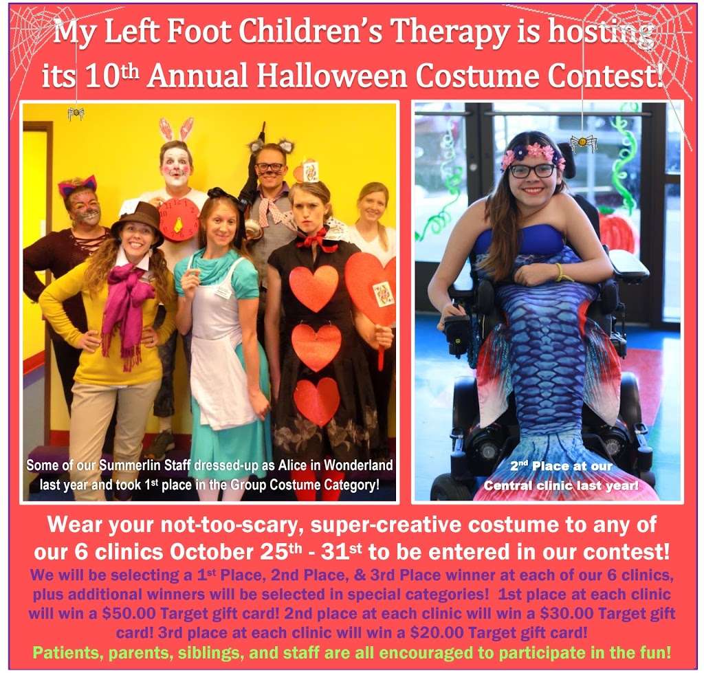 My Left Foot Childrens Therapy - North Las Vegas | 675 E W Dorrell Ln #110, North Las Vegas, NV 89084, USA | Phone: (702) 360-1137