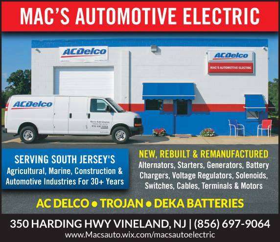 Macs Auto Electric | 9147, 350 Harding Hwy, Vineland, NJ 08360, USA | Phone: (856) 697-9064