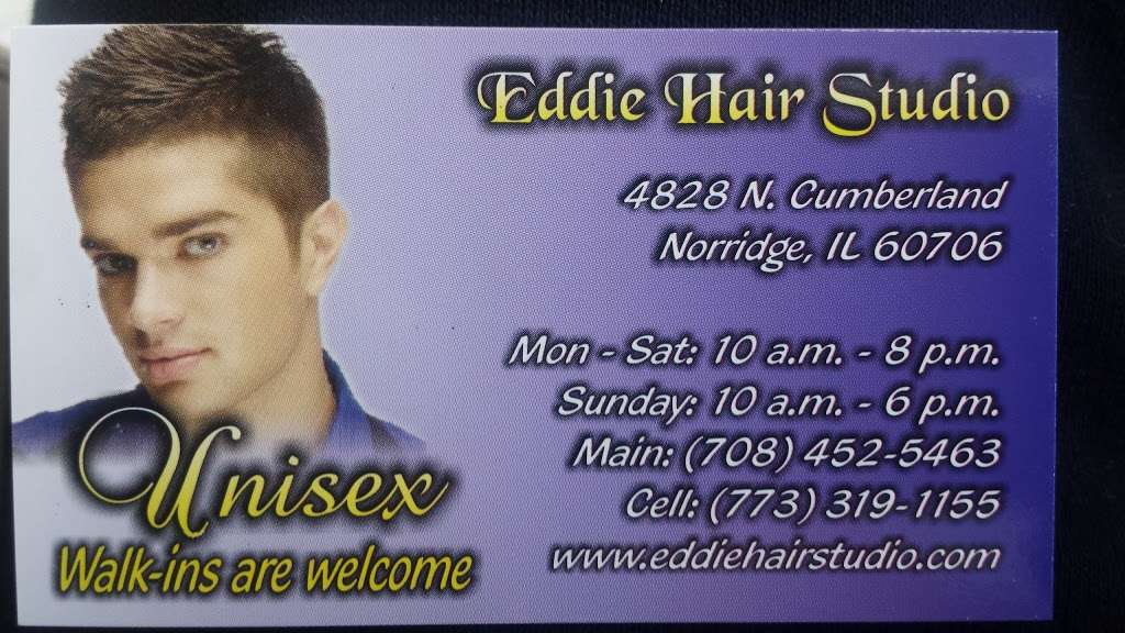 Eddie Hair Studio | 4828 N Cumberland Ave, Norridge, IL 60706, USA | Phone: (708) 452-5463