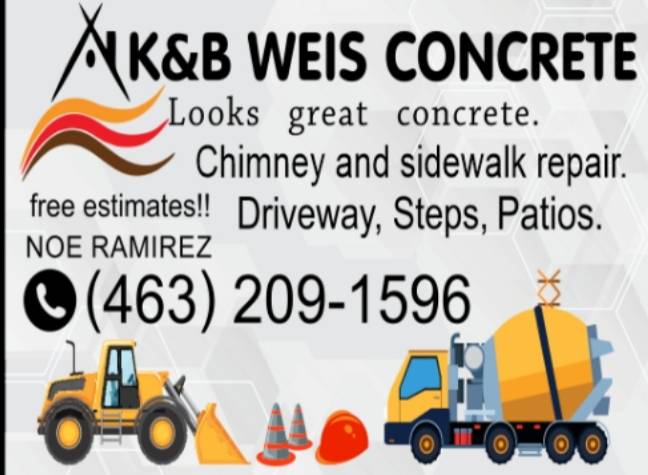 K&B WEIS CONCRETE LLC | 1705 E Tabor St, Indianapolis, IN 46203, USA | Phone: (463) 209-1596