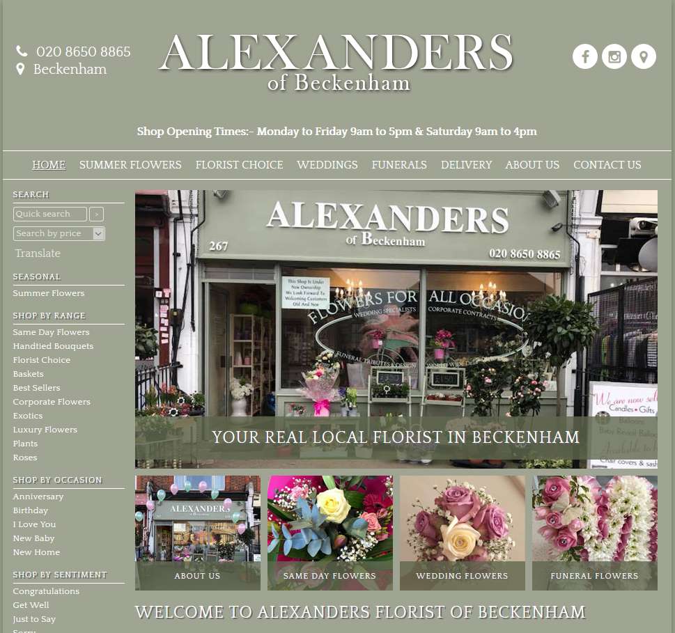 Alexanders | 267 Croydon Rd, Beckenham BR3 3PS, UK | Phone: 020 8650 8865
