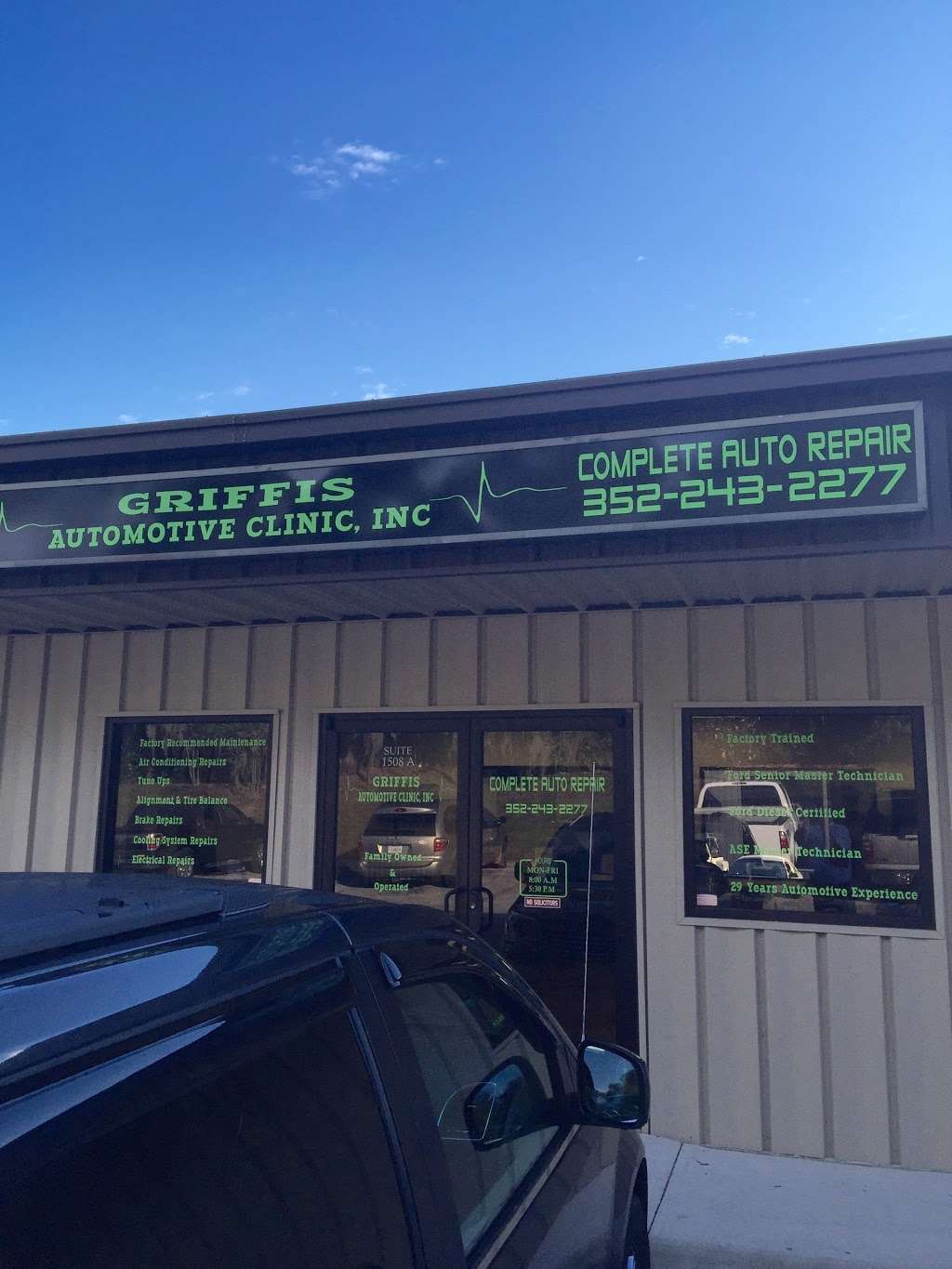 Griffis Automotive Clinic, Inc. | 1508 A Max Hooks Rd, Groveland, FL 34736, USA | Phone: (352) 243-2277