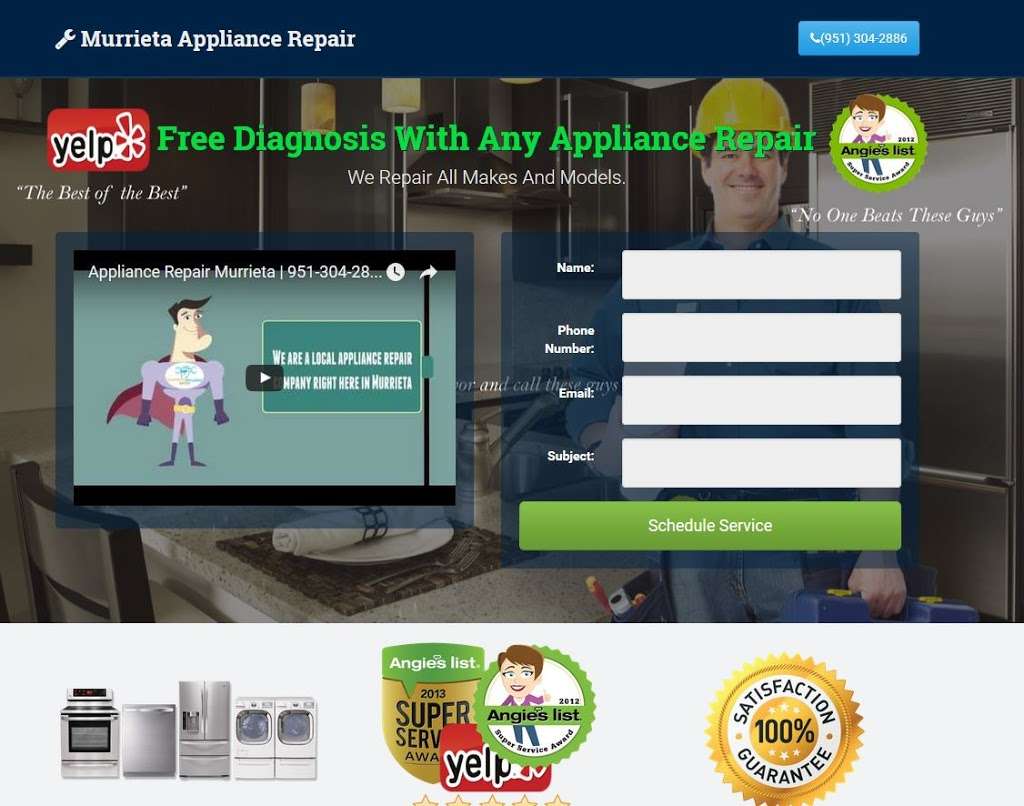 Murrieta Appliance Repair | 29751 Royal Burgh Dr, Murrieta, CA 92563, USA | Phone: (951) 304-2886