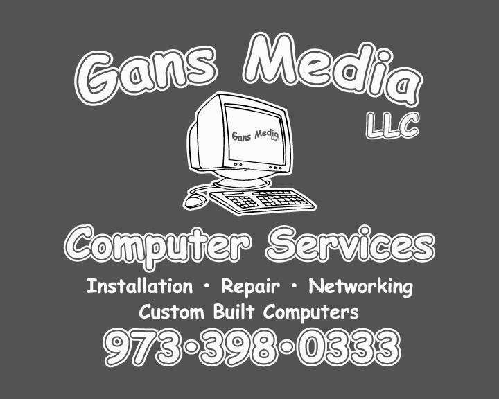 Gans Media Computer Services | 50 Hopatchung Rd, Hopatcong, NJ 07843, USA | Phone: (973) 398-0333