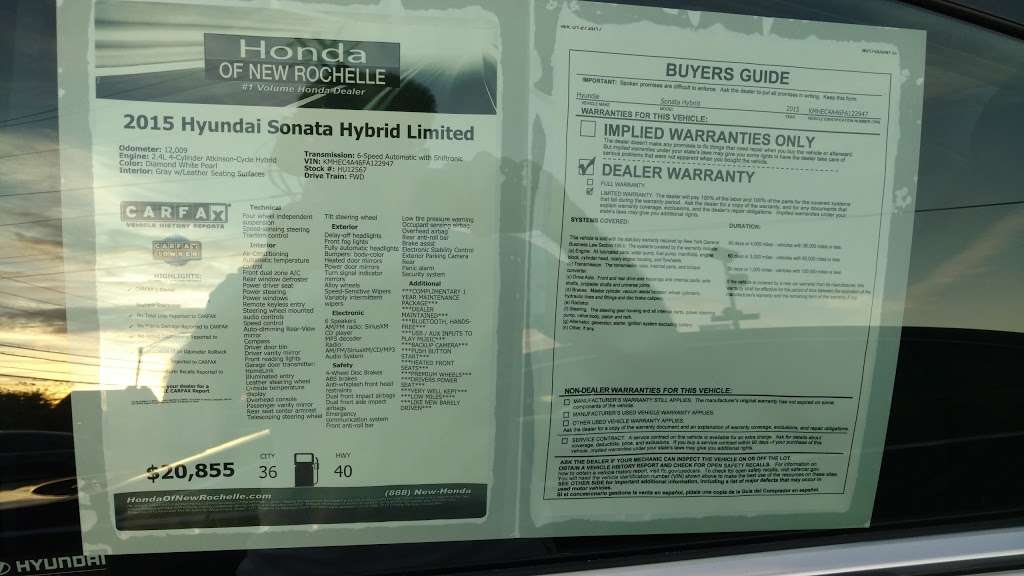 Westchester Autoplex Honda | 200 Main St, New Rochelle, NY 10801, USA | Phone: (914) 654-0800