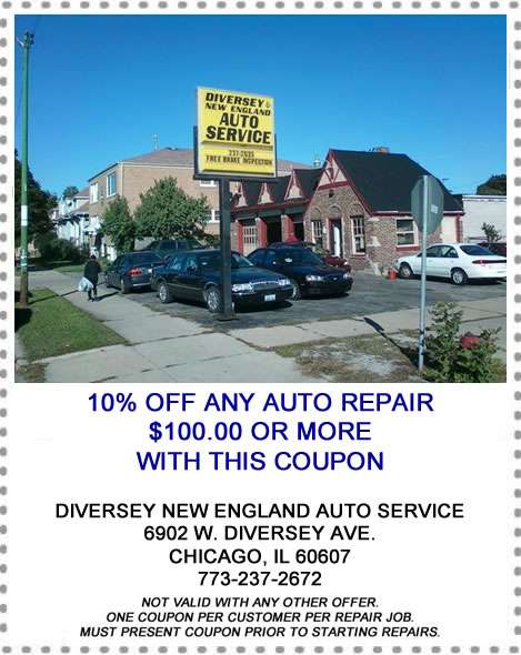 Diversey & New England Auto Services | 6902 W Diversey Ave, Chicago, IL 60707, USA | Phone: (773) 237-2672