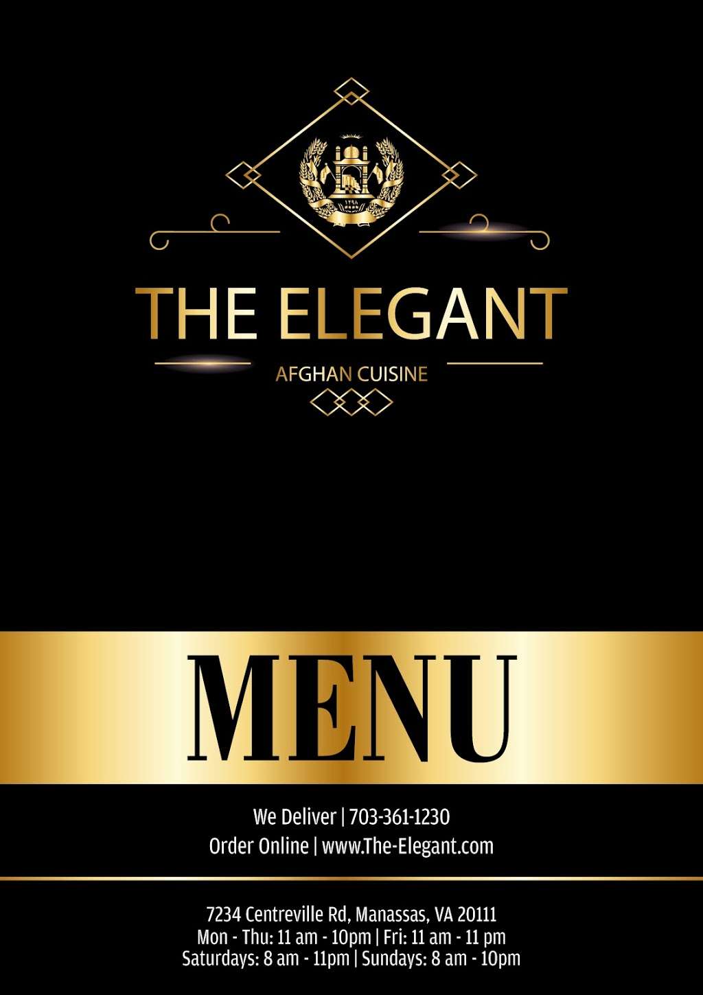 The Elegant Afgan Cuisine | 7234 Centreville Rd, Manassas, VA 20111 | Phone: (703) 361-1230