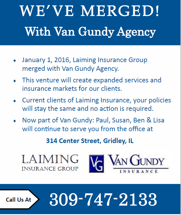 Van Gundy Insurance | 314 N Center St # 160, Gridley, IL 61744, USA | Phone: (309) 747-2133