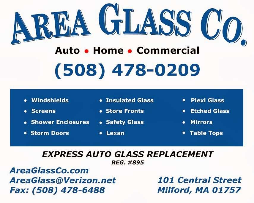 Area Glass Co. | 101 Central St, Milford, MA 01757, USA | Phone: (508) 478-0209