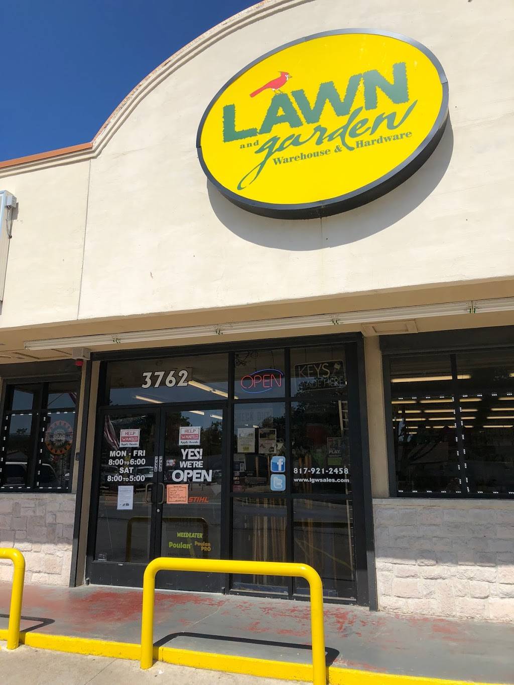 Lawn & Garden Warehouse Inc. | 3762 McCart Ave, Fort Worth, TX 76110, USA | Phone: (817) 921-2458