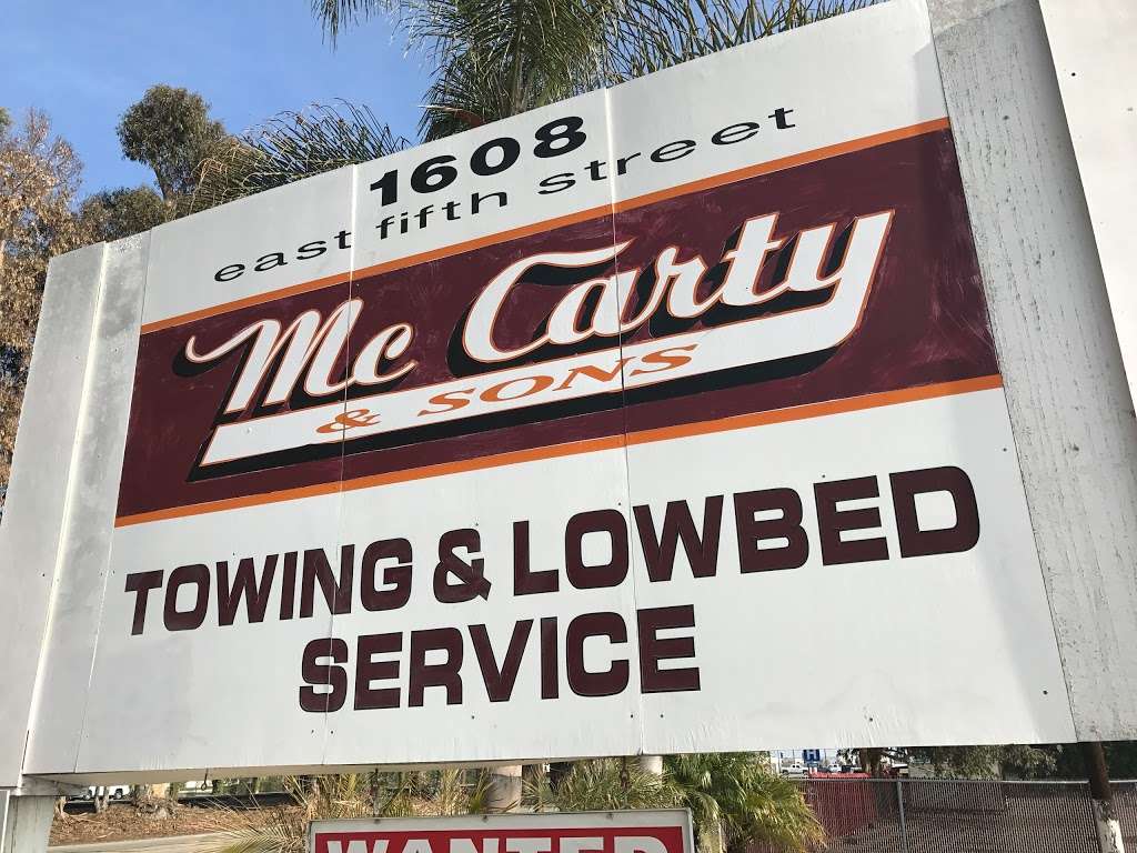 Mc Carty & Sons | 7352, 1608 E 5th St, Oxnard, CA 93030, USA | Phone: (800) 656-4959