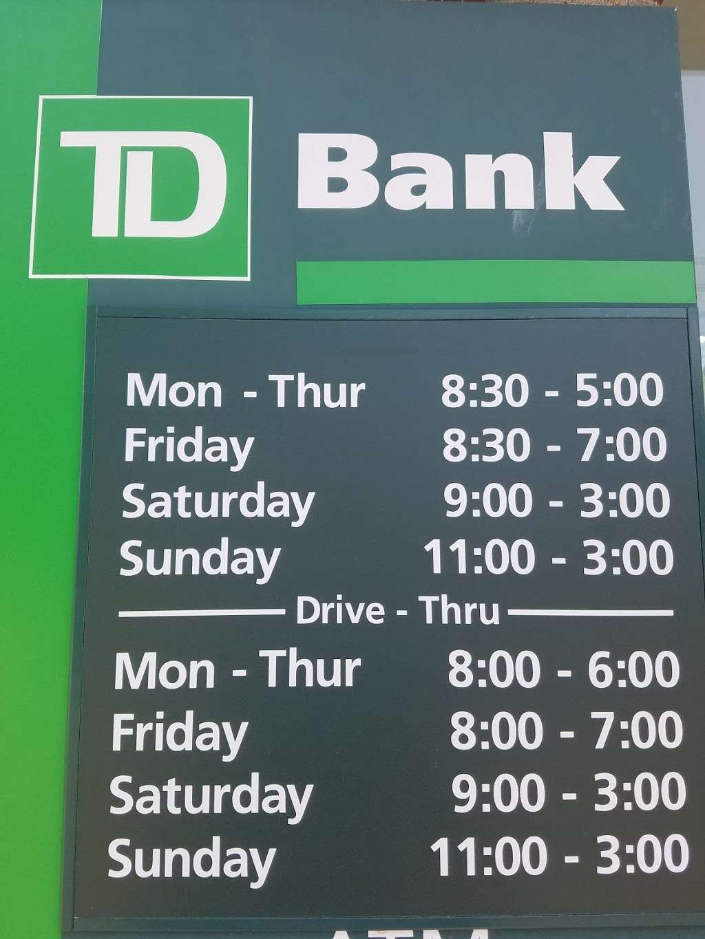 TD Bank | 535 NJ-10, Randolph, NJ 07869 | Phone: (973) 361-6840