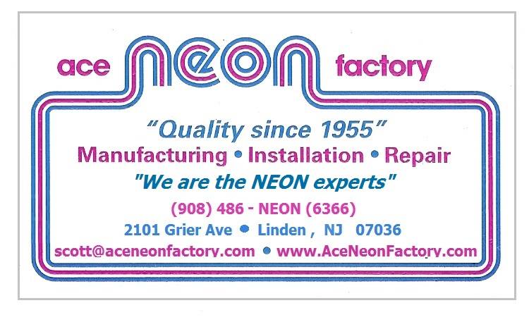 Ace Neon Factory | 2101 Grier Ave, Linden, NJ 07036, USA | Phone: (908) 486-6366