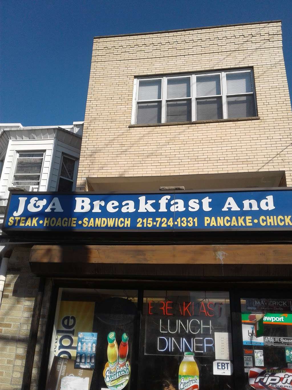 J & A Breakfast And Deli | 6101 Elmwood Ave, Philadelphia, PA 19142, USA | Phone: (215) 724-1331