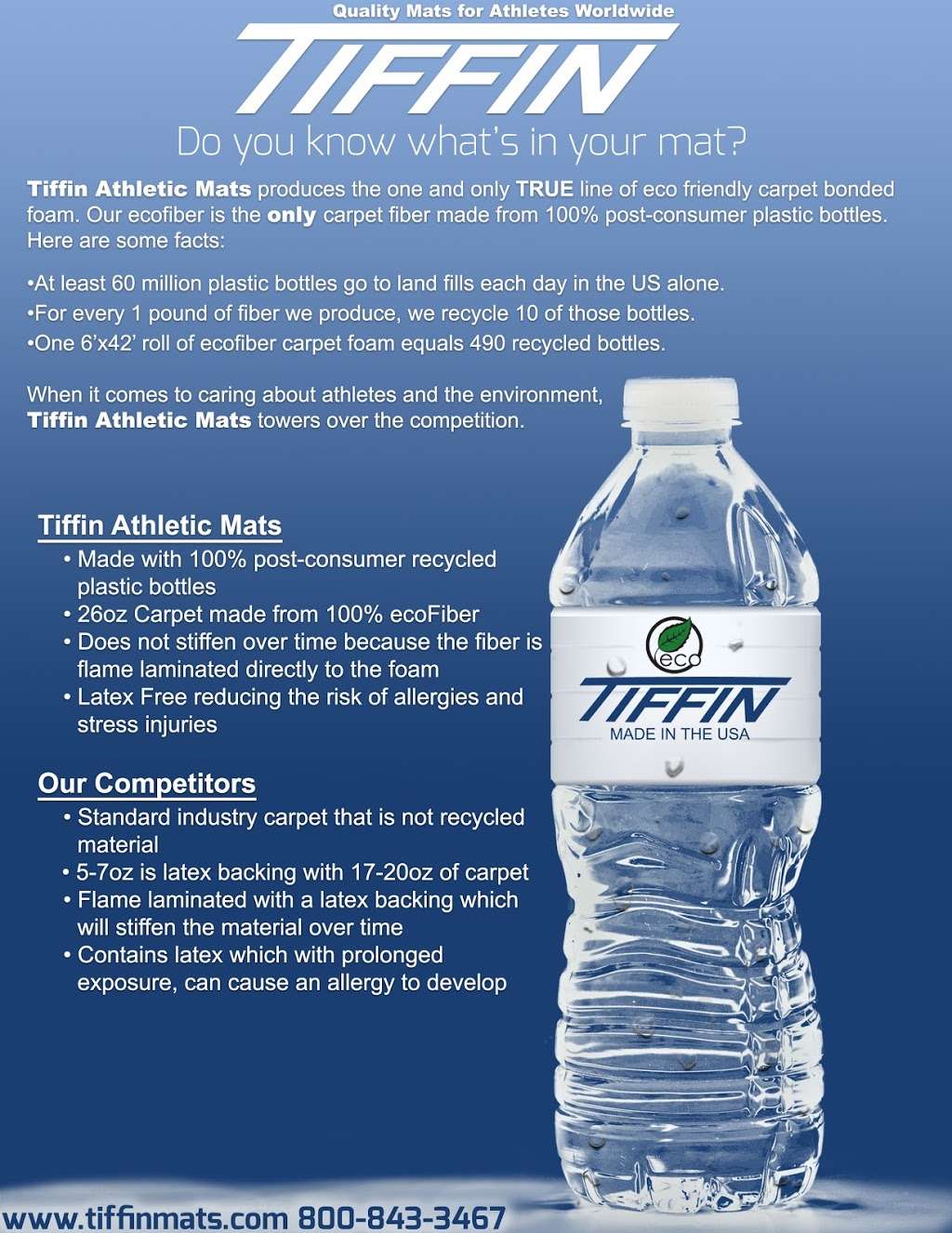 Tiffin Athletic Mats Inc | 505 Blue Ball Rd # 40, Elkton, MD 21921, USA | Phone: (410) 398-0900