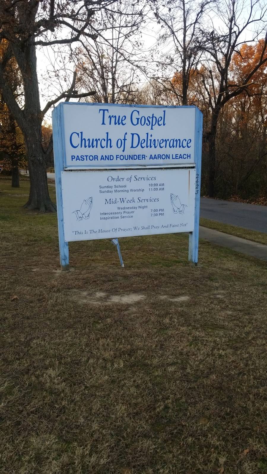 True Gospel Church of Deliverance | 2423 Point Church Ave, Memphis, TN 38127, USA | Phone: (901) 353-0013