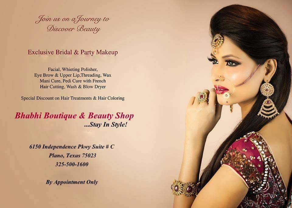 Bhabhi Boutique and Beauty Salon | 6150 Independence Pkwy, Plano, TX 75023, USA | Phone: (325) 500-1600