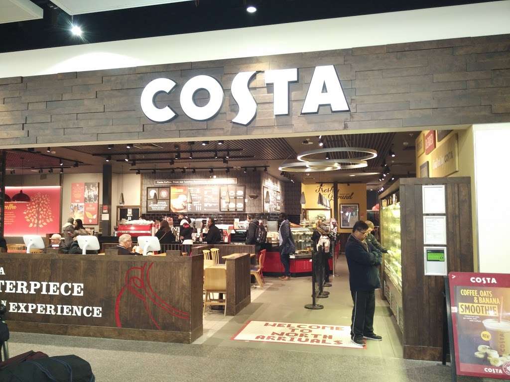 Costa Coffee | 2, North Terminal, Departures Rd, Horley, Gatwick RH6 0PJ, UK | Phone: 01293 569282