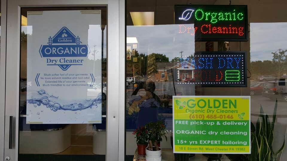 Golden Organic Cleaners | 18 Street Rd, West Chester, PA 19382, USA | Phone: (610) 455-0146