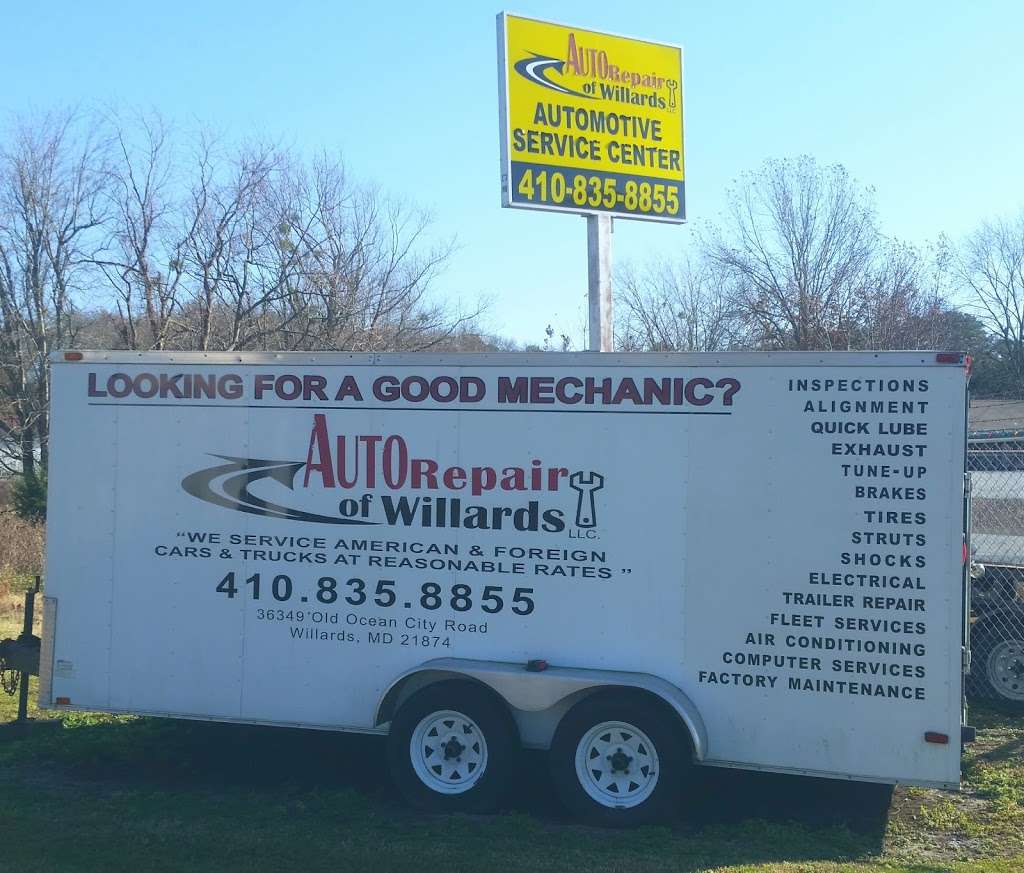 Auto Repair of Willards | 36349 Old Ocean City Rd, Willards, MD 21874, USA | Phone: (410) 835-8855