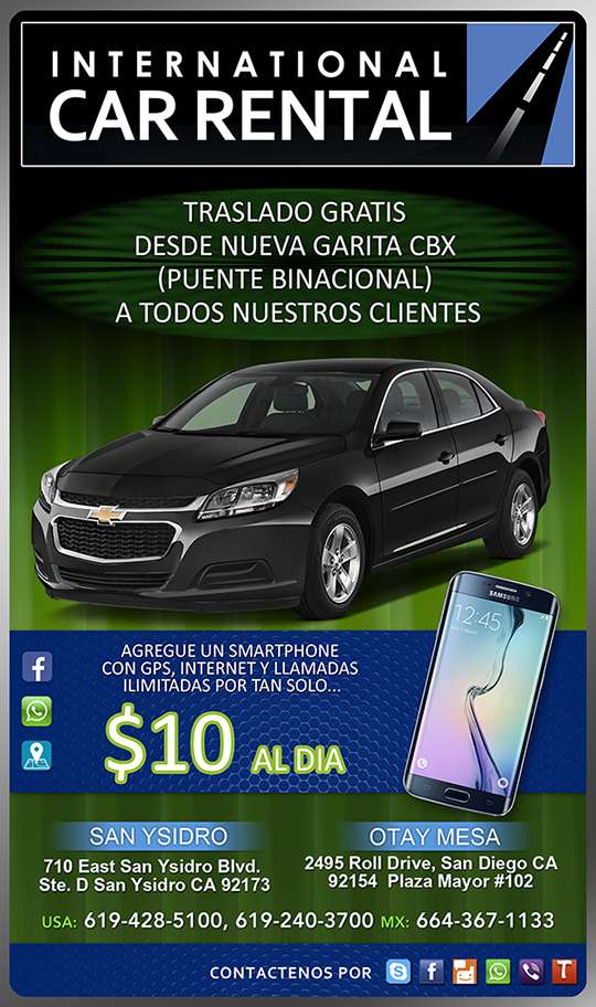International Car Rental | 710 E San Ysidro Blvd # D, San Ysidro, CA 92173, USA | Phone: (619) 428-5100